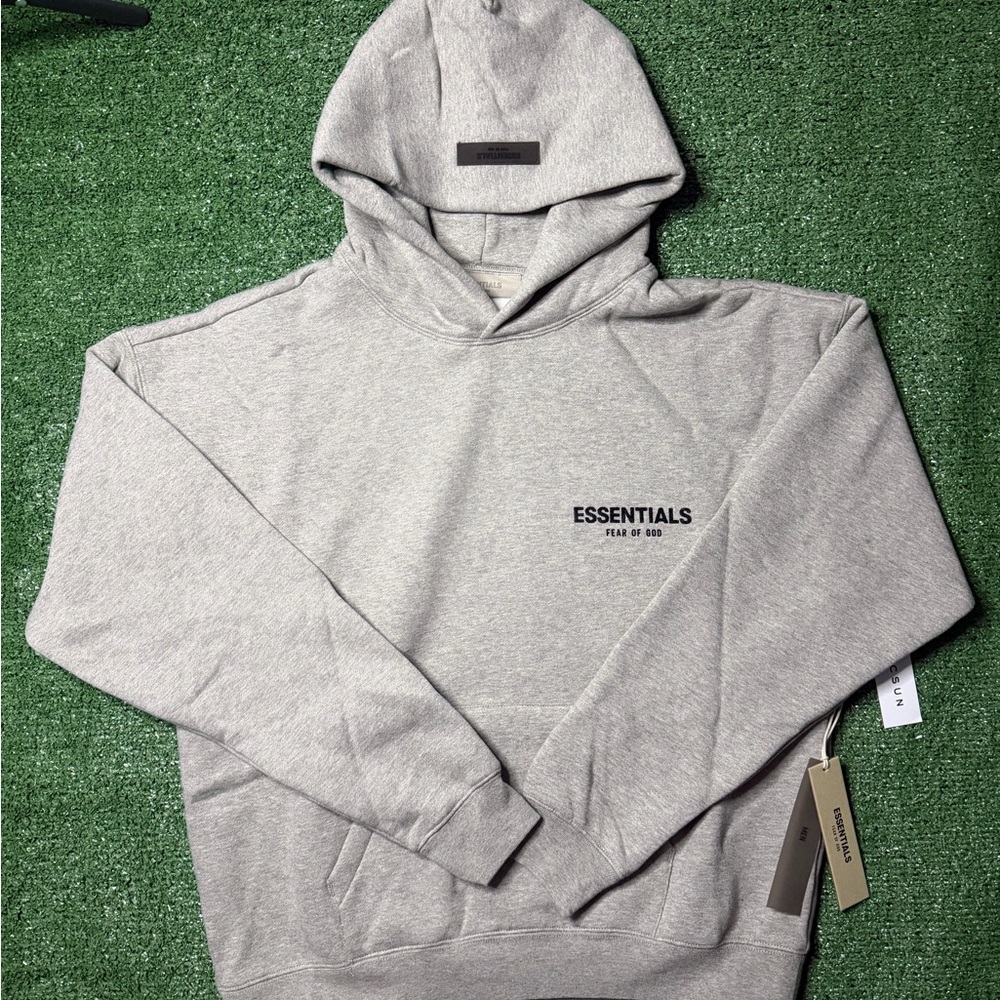 Fear of God Essentials Light Gray Hoodie